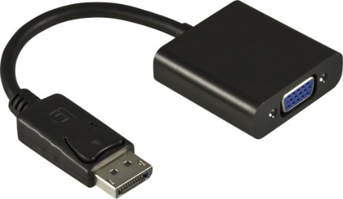 Bildskärmsadapter DisplayPort till VGA Full-HD i 60Hz, svart 0,2m