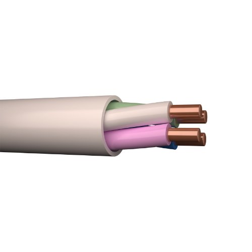 ELQXB Pure 1x4x0,5mm² oskärmad tvinnad, Vit Halogenfri