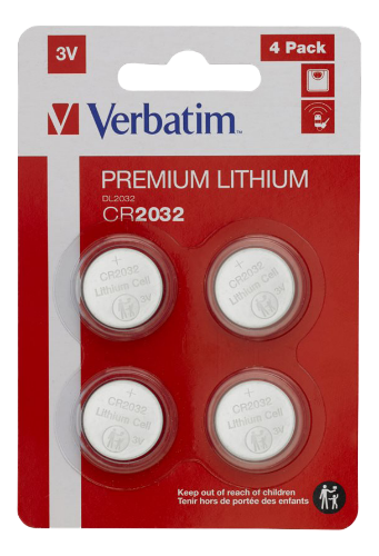 Batteri CR2032 Lithium 3V, 4-pack