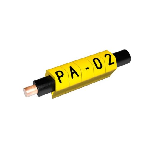 Ledningsmärkning PA-02 3mm (1,3-3,0mm) GUL