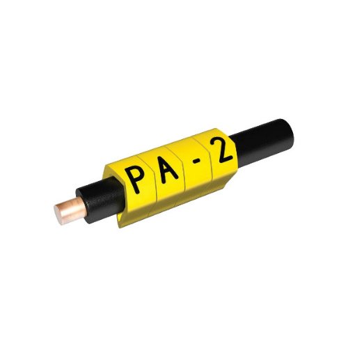Ledningsmärkning PA-2 4mm (4-10mm) GUL, (100st/fp)
